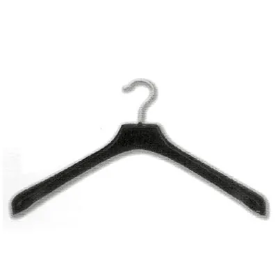 Cintre noir plastique 42 cm épaules larges - Cintre veste - Cintre manteau - Lot de 50 - Cintres plastique