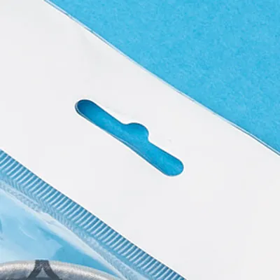 Sachet plastique transparent avec rabat adhésif et trou européen 8x12cm PP 60µ - Sachet de conditionnement - Lot de 100 - Sacs rabats adhésifs-2