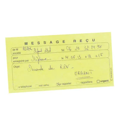 Blocs messages, dupli repositionnables 32,2x14cm - Paquet de 5 - Cahiers et blocs notes-1