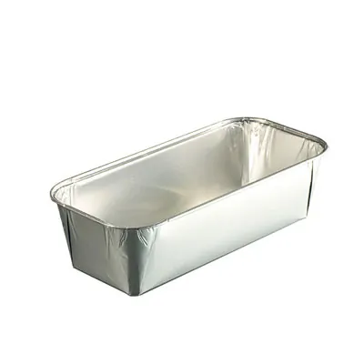 Moule à cake aluminium 1050 ml 23,2 x 10,7 x 6 cm - Moule gâteau aluminium - Lot de 100 - Moules jetables, Caissettes papier
