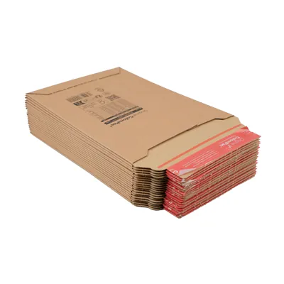 Pochette d’envoi colis rigide carton brun 185x270 mm auto-adhésive FSC - Paquet de 20 - Pochettes d'envoi colis-3