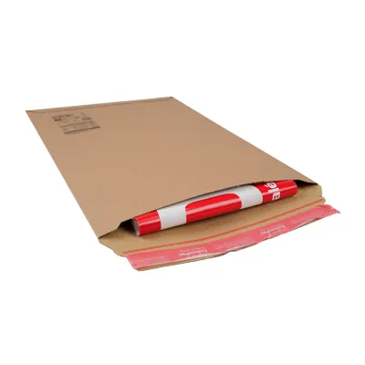 Pochette d’envoi colis rigide carton brun 340x500 mm auto-adhésive FSC – Paquet de 20 - Pochettes d'envoi colis-4