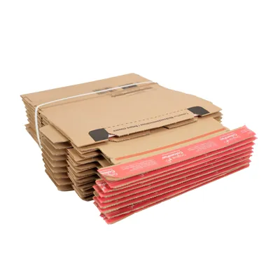 Carton d'expédition sécurisés aller retour Brun Format M 28,2x19,1x14cm - Boîte carton - Lot de 10 - Cartons d'expédition, Boîtes carton-5