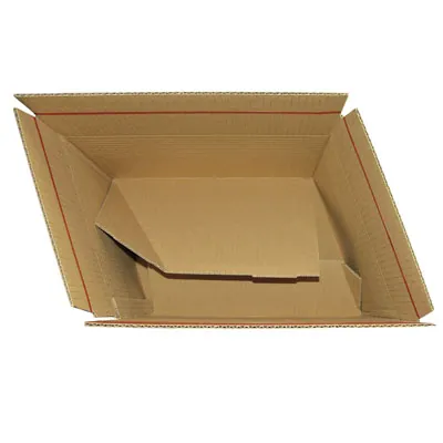 Carton d'expédition à hauteur variable Brun 22,9 x 16,4 x 5/11,5 cm - Boîte carton - Lot de 10 - Cartons d'expédition, Boîtes carton-4