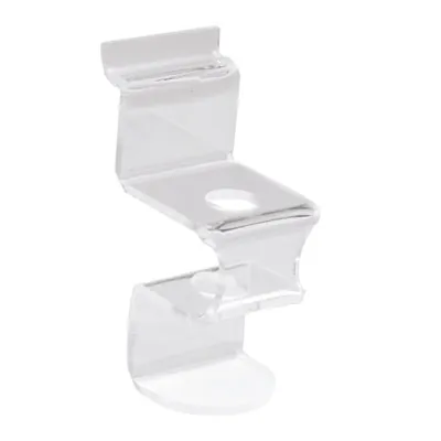 Présentoir plexi en Z pour panneau rainuré 1 compartiment pour stylo - Porte-stylo - Lot de 10 - Supports Plexi