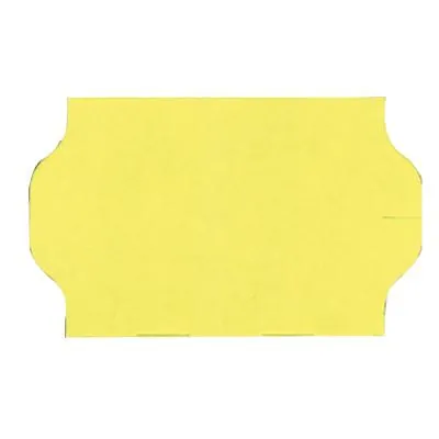 Étiquette jaune fluo 32 x 19 mm adhésive pour étiqueteuse - 8 rouleaux de 1000 - Étiquettes pour étiqueteuses