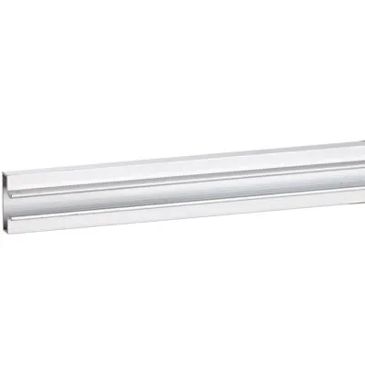 Profil aluminium standard - Insert aluminium pour panneau rainuré L 120 cm gris finition brut - Profils aluminium