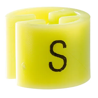 Marque taille S vert clair ø 1,3 cm - Indicateur de taille pour cintre - Paquet de 100 - Marques taille pour cintres