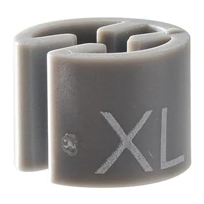 Marque taille XL gris ø 1,3 cm - Indicateur de taille pour cintre - Paquet de 100 - Marques taille pour cintres
