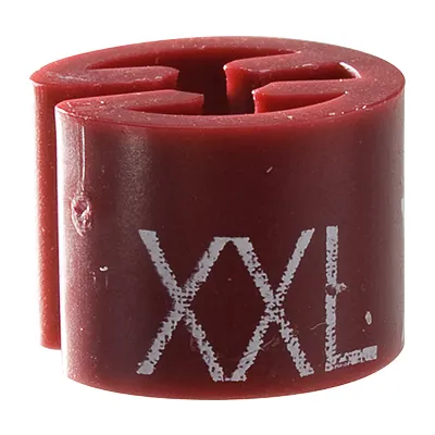 Marque taille XXL bordeaux ø 1,3 cm - Indicateur de taille pour cintre - Paquet de 100 - Marques taille pour cintres