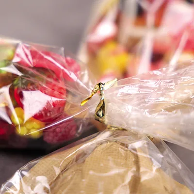 Barrette fermeture sachet - Lien métallique pour sachet - Attache lien twist - Or - Lot de 2000 - Clips fermeture sachets, Barrettes fermeture sachets-1