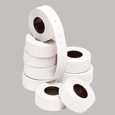 Étiquette blanche 21 x 12 mm amovible pour étiqueteuse - 10 rouleaux de 1000 - Étiquettes pour étiqueteuses-1