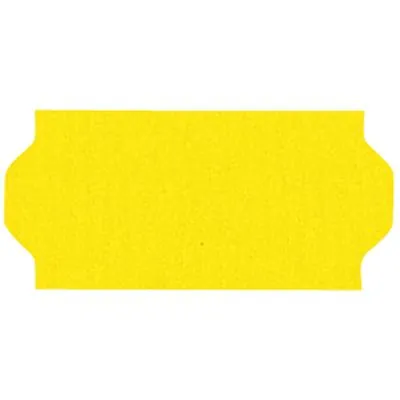 Étiquette jaune 26 x 12 mm adhésive pour étiqueteuse - 10 rouleaux de 1500 - Étiquettes pour étiqueteuses