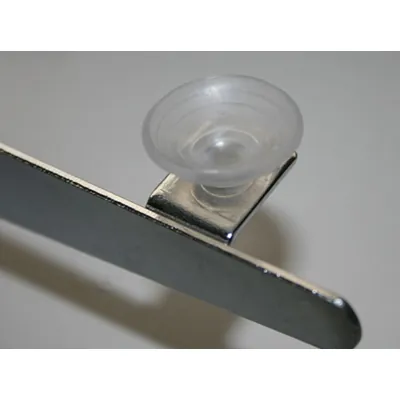 Ventouses transparentes ø 25 mm pour trou ø 6 mm - Paquet de 20 - Consoles tablettes-1