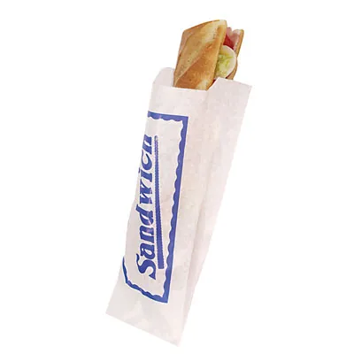 Sac sandwich papier kraft blanc 10 x 5,5 x 36 cm - Sachet sandwich - Lot de 1000 - Emballage sandwich