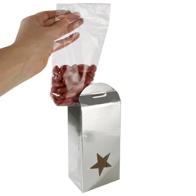 Sachet transparent fond polypro 10 x 22 cm 35µ - Sachet confiserie - Sachet bonbons - Lot de 100 - Sachets bonbon, Sachets confiserie-1