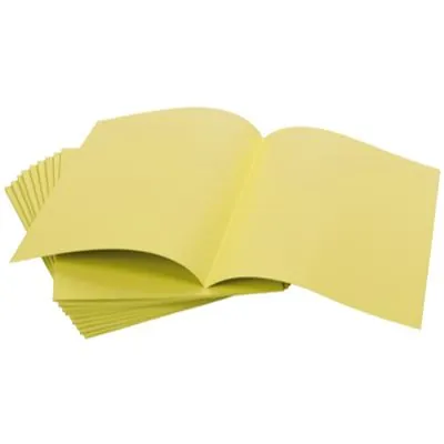 Chemise dossier cartonnée A4 220g 24 x 32 cm Exacompta Forever - Jaune canari - Lot de 100 - Chemises à élastique, Chemises dossier