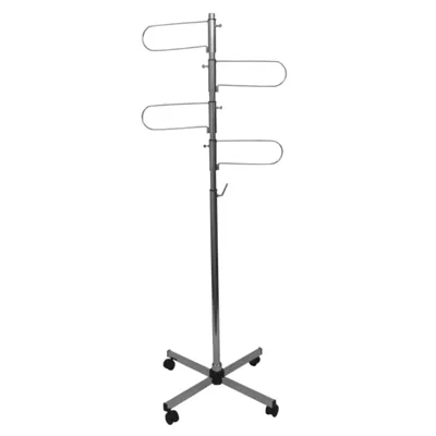 Présentoir sacs antivol 4 bras - H 160 cm - Portants à vêtements spéciaux