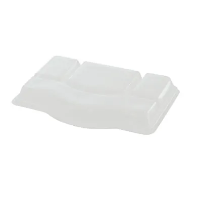 Couvercle pour plateau repas 33 x 23,3 x 3,7 cm plastique - Lot de 25 - Boîtes repas jetables, Plateaux compartimentés