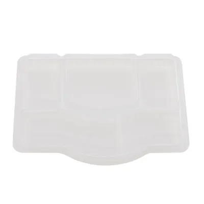 Couvercle pour plateau repas 33 x 23,3 x 3,7 cm plastique - Lot de 25 - Boîtes repas jetables, Plateaux compartimentés-1