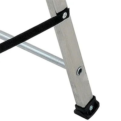 Escabeau 8 marches 150 kg 3,64 m gris alu - Escabeaux-3