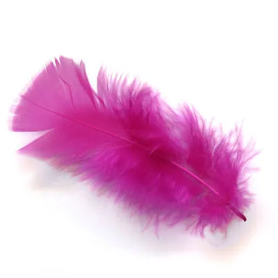 Plume rose fuchsia artificielle L 10 cm - Plumes décoratives - Sachet de 30g - Plumes