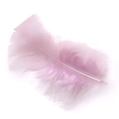Plume rose clair artificielle L 10 cm - Plumes décoratives - Sachet de 30g - Plumes