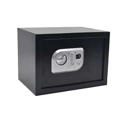 Coffre-fort biométrique en métal 16L 350x250x250 mm - noir - Coffres forts