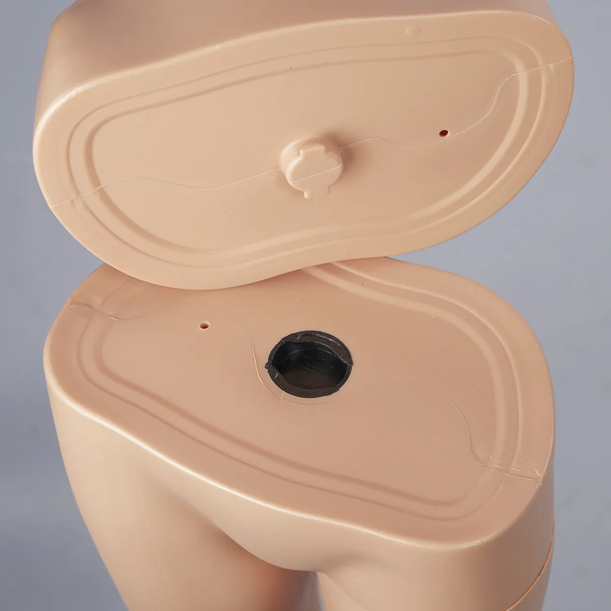 Mannequin homme sans perruque bras le long du corps H 185 cm Plastique - Chair - Mannequins plastique sans perruque-5