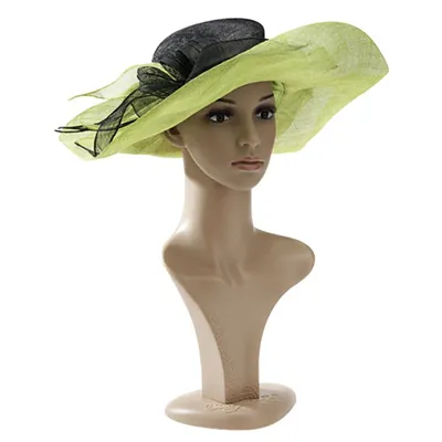 Tête mannequin femme maquillée avec torse H 52 cm Plastique - Tête pour perruque, chapeau - Chair - Têtes-1