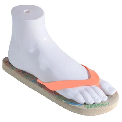 Mannequin pied enfant fibre de verre - Présentoir chaussettes et chaussures - Blanc - Jambes et pieds-2