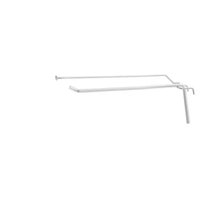 Broche simple avec tige T pour présentoir grille L 10 cm x ø 4 mm Métal blanc - Lot de 10 - Tiges et Bras pour grilles