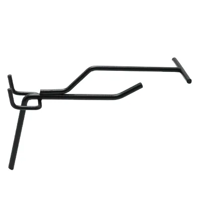 Tiges simples noir sablé - L 10 cm - avec tige pour porte-étiquette - Accessoires fonds perforés