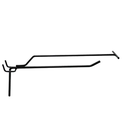 Tiges simples noir sablé - L 20 cm - avec tige pour porte-étiquette - Accessoires fonds perforés