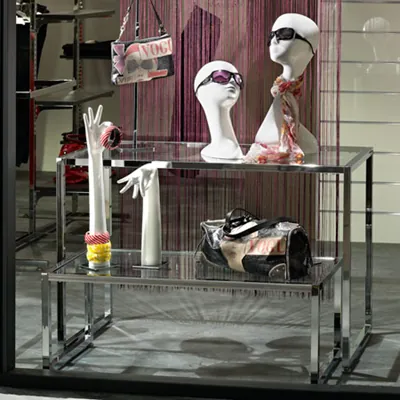 Structure de table métal chromé 95 x 45 x 35 cm - Piètement table - Armature table - Ligne Square 25 chromé-2