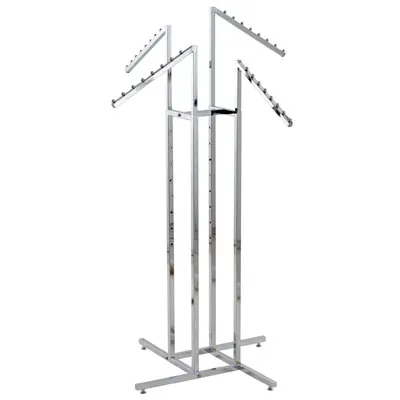 Portant 4 faces inclinés - Portants à vêtements multibras