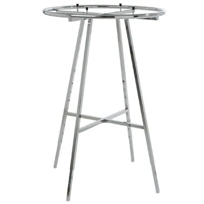 Portant rond chromé ø 90 cm hauteur réglable - Portants à vêtements ronds
