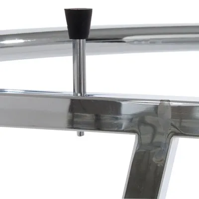 Portant rond chromé ø 90 cm hauteur réglable - Portants à vêtements ronds-1