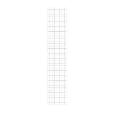 Grille murale 200 x 40 cm Métal - Présentoir grille - Grille d'exposition - Blanc - Lot de 2 - Grilles murales