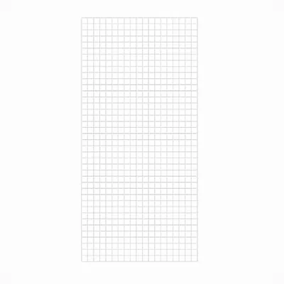 Grille murale 200 x 95 cm Métal - Présentoir grille - Grille d'exposition - Blanc - Lot de 2 - Grilles murales