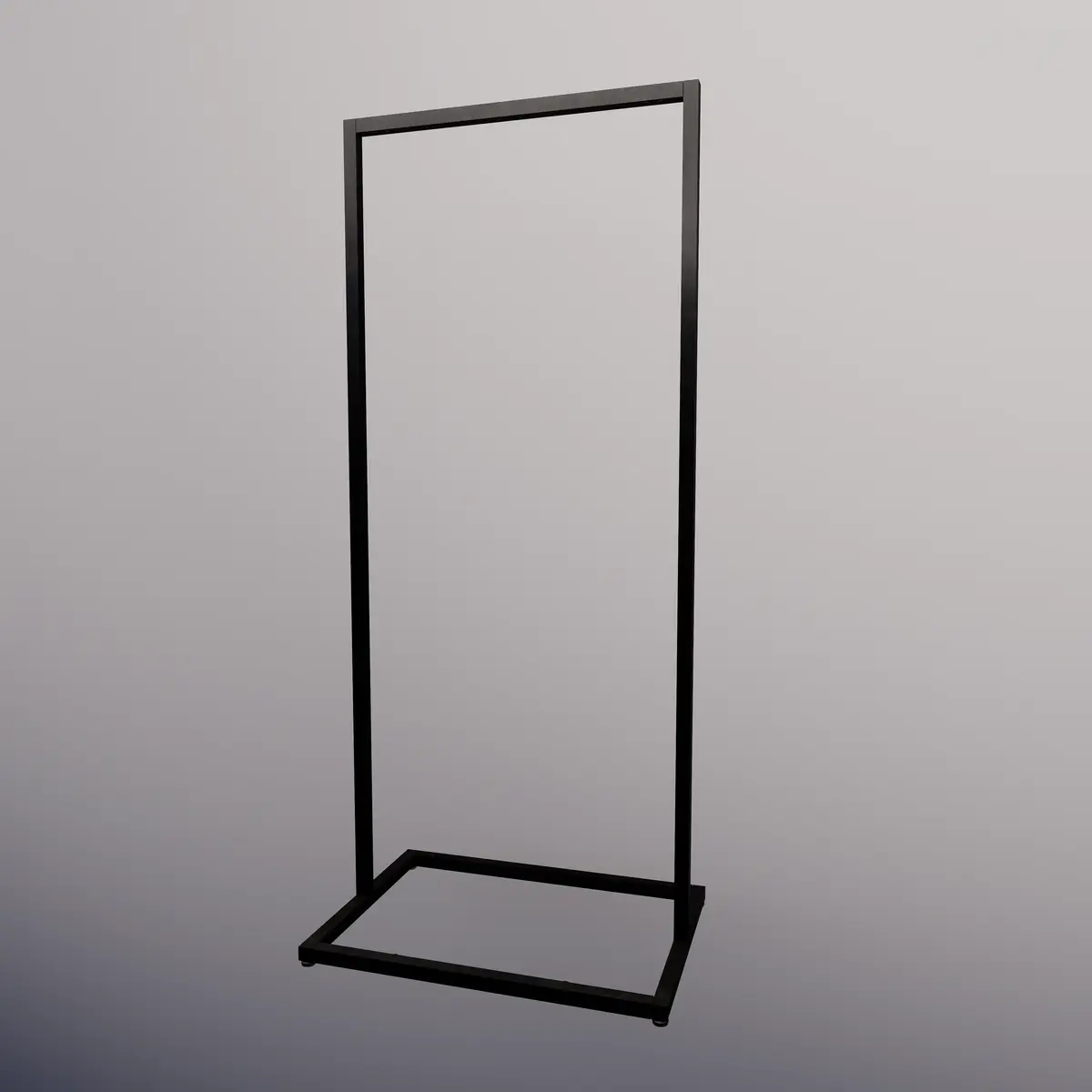 Portant avec socle - Ligne Square 25 noir-1
