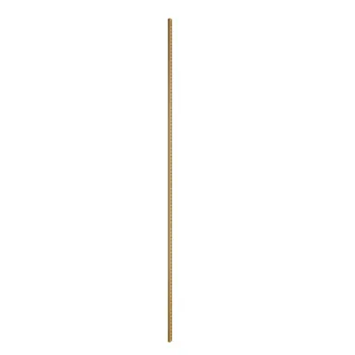 Crémaillère pas de 25 - Or - H 240 cm - section 25x20 cm - Ligne Square 25 or