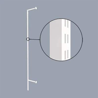 Montant déporté 36,5 cm - Or - H 240 cm - Ligne Square 25 or-1