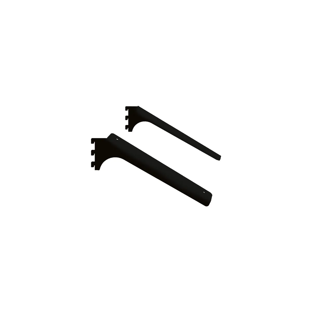 Consoles Inclinées Square Noir Sablé L.28 cm - Lot de 2 - Ligne Square 25 noir
