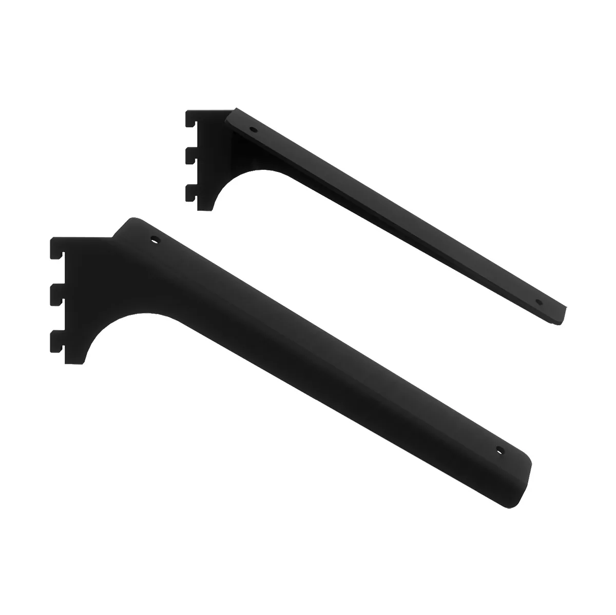 Consoles Inclinées Square Noir Sablé L.28 cm - Lot de 2 - Ligne Square 25 noir-1