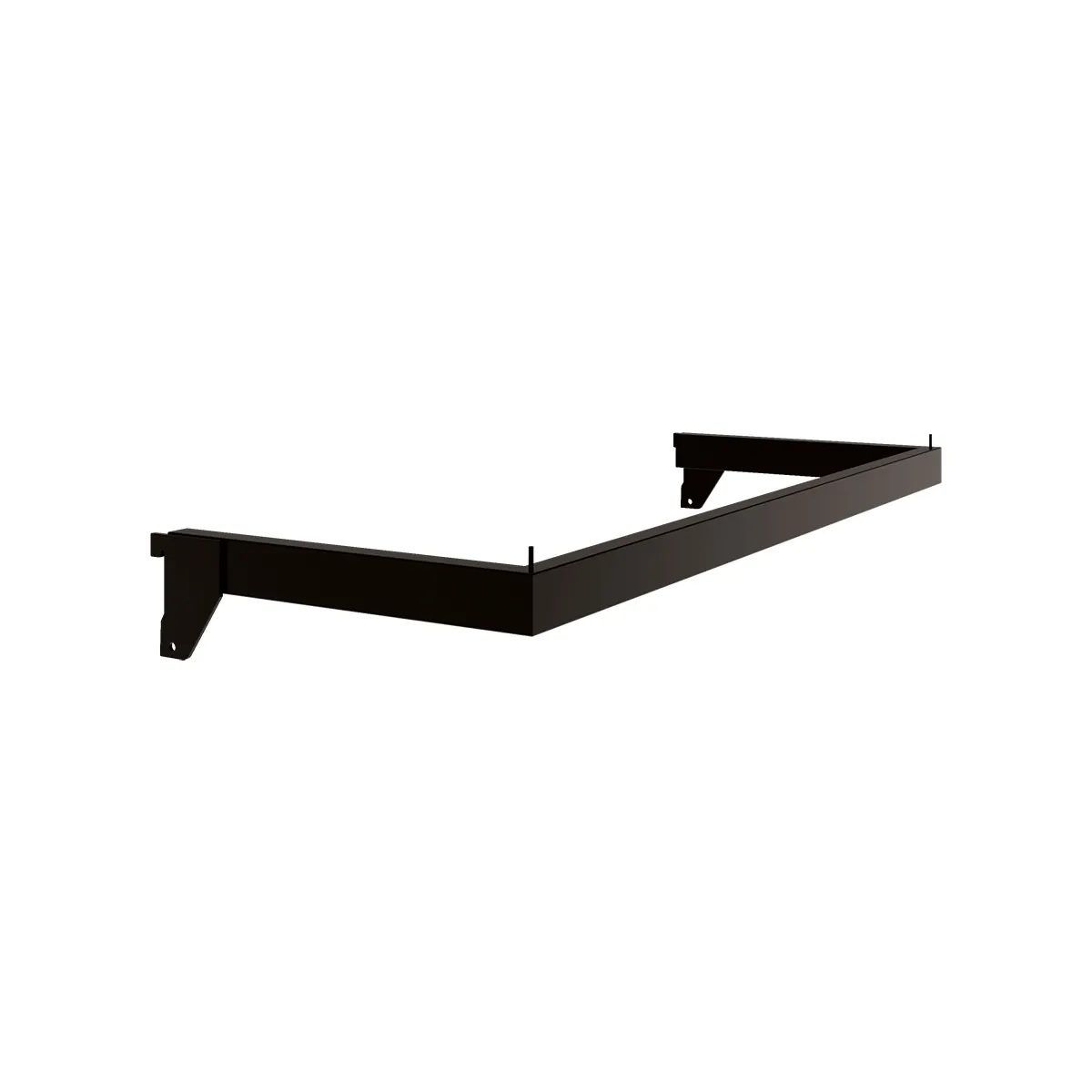 Barre guidon de penderie Square noir sablé L 60 x P 24 cm - Ligne Square 25 noir