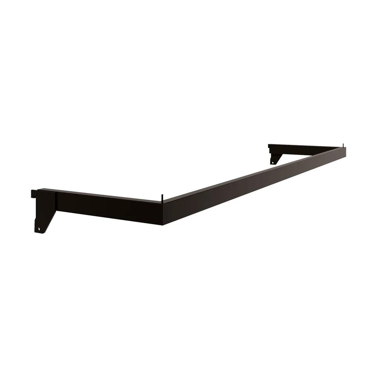 Barre guidon de penderie Square noir L 100 x P 24 cm - Ligne Square 25 noir