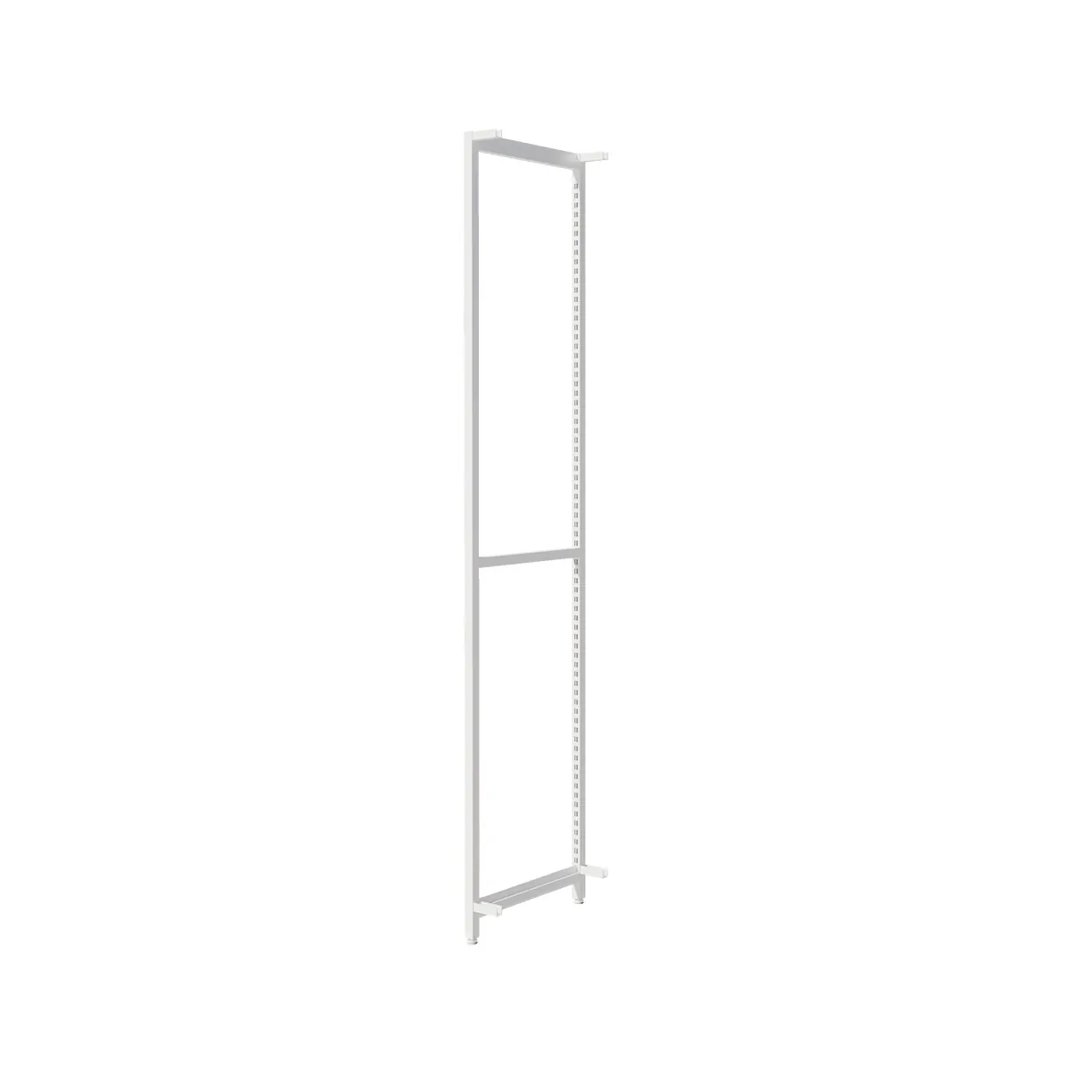 Cadres latéraux Square H 200 cm x P 46,4 cm blanc sablé (Lot de 2) - Ligne Square 25 blanc