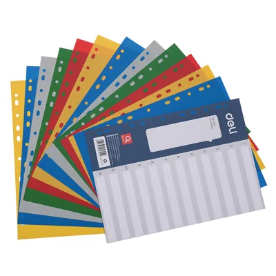 Intercalaires 12 positions - Intercalaires classeur, Trieurs documents-1