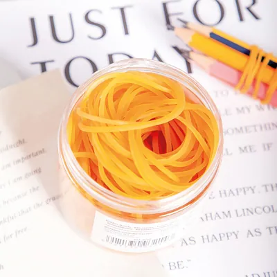 Bracelet élastique caoutchouc blonds fins 70 x 1,8 mm 50g - Bracelets élastiques caoutchouc-2